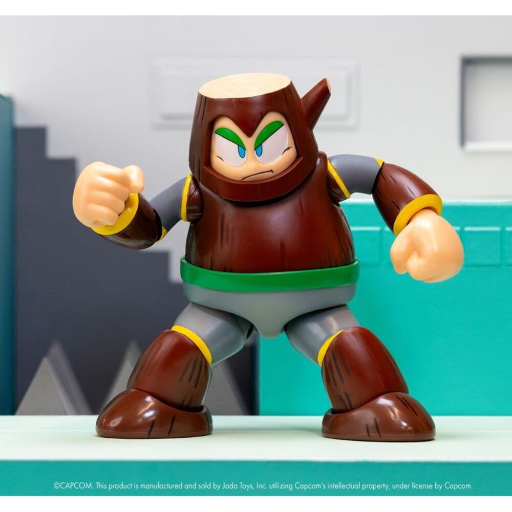 Jada Toys - Mega Man Deluxe Wood Man 1:12 Fig  COLLECTIBLES